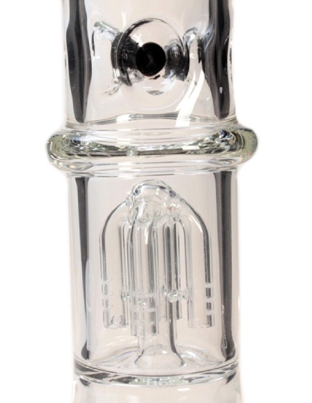 Ice Bong Black Leaf Percolateur 4 Bras 40cm Noir