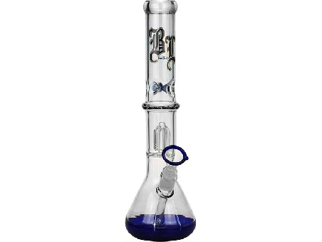 Ice Bong Black Leaf Percolateur 4 Bras 40cm Noir