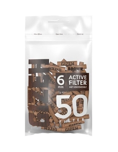 Gizeh Brown Active Filter 6mm 50pces