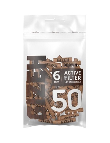 Gizeh Brown Active Filter 6mm 50pces
