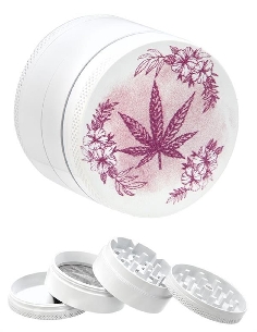 Grinder 4 Parties Pink Flower Power 55mm