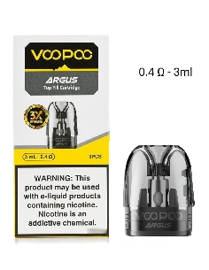 Voopoo Argus Top Fill Cartridge 0.4ohm 3pces