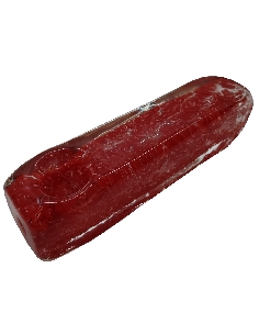 Pipe en Verre "Particules" Rouge 10cm
